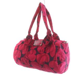 MARC by MARC JACOBS トートバッグ ボストンバッグ ナイロン ハート ロゴ刺繍 ピンク M3121085