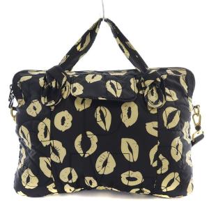 MARC by MARC JACOBS WORK WEAR PCケース ショルダーバッグ 2WAY ナイロン 総柄 黒 ブラック