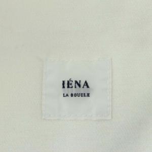 IENA ラブークル LA BOUCLE 21SS デニムフレアパンツ ジッパーフライ コットン混 38 白 ホワイト