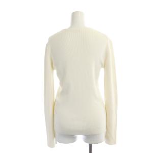 EVERYDAY I LIKE Vicky クルーネックプルオーバーニット カットソー 長袖 リブ ウール混 オフホワイト