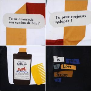 HERMES 23AW スカーフ カレ70 is this a love story? シルク マルチカラー