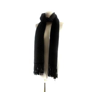 FURLA ストール マフラー カシミヤ 黒 ブラック グレー