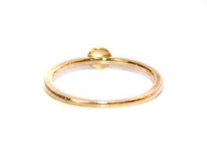 agete 指輪 リング シャンデリア パヴェ ダイヤモンド 0.03ct K10 11号 ゴールド