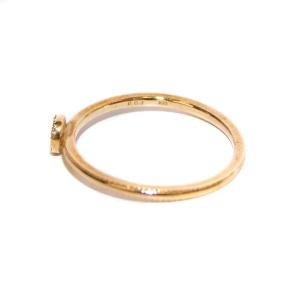 agete 指輪 リング シャンデリア パヴェ ダイヤモンド 0.03ct K10 11号 ゴールド