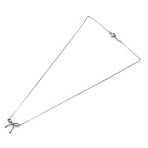 TIFFANY&Co. ペンダント リボン ネックレス AG925 シルバー