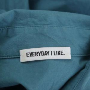 EVERYDAY I LIKE 22SS Big Wash シャツ 長袖 青 ブルー