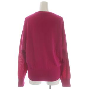 Theory REGAL WOOL/CREW NECK PO ニット カットソー 長袖 ウール S チェリーレッド