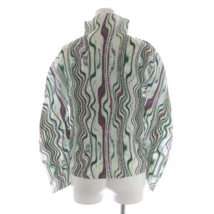 me ISSEY MIYAKE 21AW プリーツカットソー 総柄 ハイネック マルチカラー