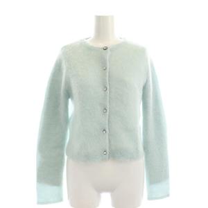 モヘアカーディガン ニット 長袖 36 ミント