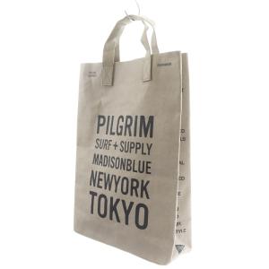 MADISONBLUE Pilgrim Surf+Supply 別注 ペーパーバッグ トートバッグ ロゴ グレー