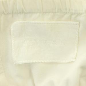 MYLAN 刺繍 ベアワンピース ベアトップワンピース ロング シルク混 F オフホワイト