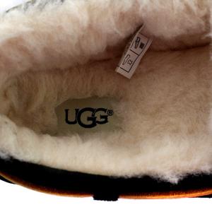UGG australia モカシン フラットシューズ ムートン 23cm 黒 ブラック 5612
