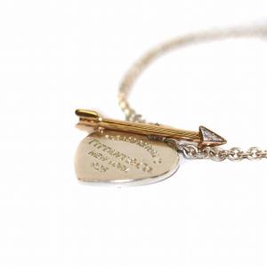 TIFFANY&Co. リターントゥティファニー ラブストラック ハートタグ Ag925 Au750 シルバー