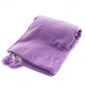 MYLAN 大判ストール マフラー カシミヤ タッセル 紫 パープル