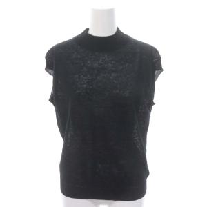 リネンニットベスト プルオーバー 2 黒 ブラック
