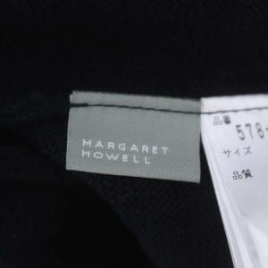 MARGARET HOWELL リネンニットベスト プルオーバー 2 黒 ブラック