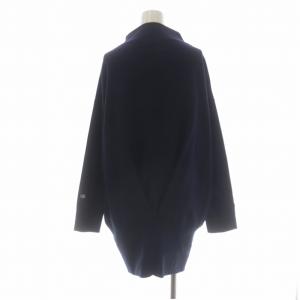 AMERICANA モックネックスウェット バックタック ワンピース ミニ 長袖 紺 ネイビー