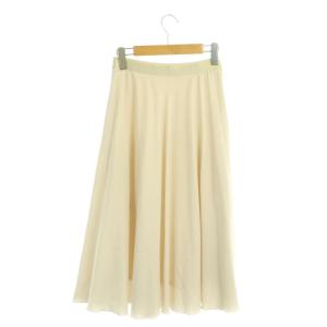 ANAYI 21SS コンパクトコットンフレアスカート ロング 36 アイボリー