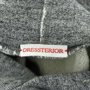 DRESSTERIOR 裏毛プルオーバーパーカー スウェット コットン グレー