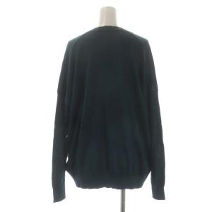 STELLA McCARTNEY シルク Vネック ニット カットソー 長袖 42 緑 グリーン