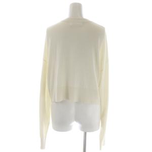 ENFOLD 23SS CROPPED CARDIGAN  カーディガン 長袖 クロップド丈 ニット シルク 38 オフホワイト