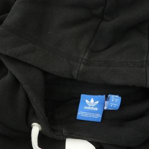 adidas Originals スウェットパーカー 長袖 プルオーバー ロゴプリント M 黒 ブラック