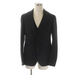 Gabriele Pasini ウール ストライプ 3ピース スーツ セットアップ テーラードジャケット 3 ベスト 前開き パンツ