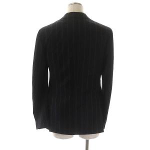 Gabriele Pasini ウール ストライプ 3ピース スーツ セットアップ テーラードジャケット 3 ベスト 前開き パンツ