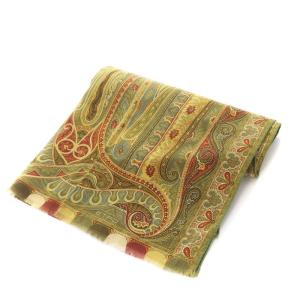ETRO ストール ペイズリー柄 緑 グリーン マルチカラー