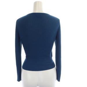 TOCCA コンパクトリブカーディガン ニット 長袖 XS 青 ブルー