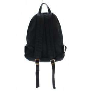 LANVIN en Bleu トロカデロ リボンモチーフ ナイロンリュック ロゴ 黒 ブラック