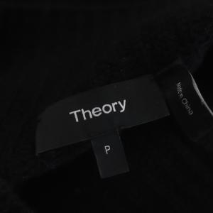 Theory ボトルネックニット セーター 長袖 ウール カシミヤ混 P 黒 ブラック