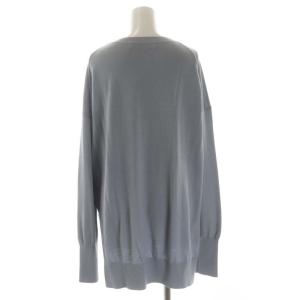 L'Appartement HELLO Bonjour SIDE SLIT KNIT ニット セーター サイドスリット オーバーサイズ ウール 長袖 ブルーグレー