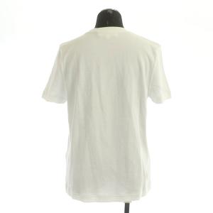 ENFOLD ナイロン混コンパクトTシャツ カットソー 半袖 クルーネック ストレッチ 38 白 ホワイト