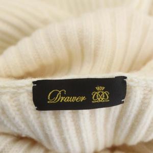 Drawer 5G タートルネックケープニットポンチョ カシミヤ混 アイボリー