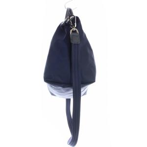 Longchamp ルプリアージュ ネオ ショルダーバッグ ハンドバッグ 2way レザー 切替 ナイロン 紺 ネイビー