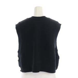 nagonstans 23SS 2way vest ベスト ニット プルオーバー M 黒 ブラック