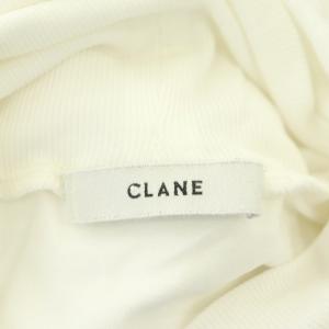 CLANE 22AW H/N SOFT CUT TOPS トップス カットソー 長袖 タートルネック 2 白 ホワイト