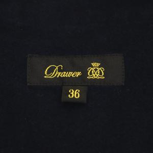 Drawer ライナー付 コットンツイル トレンチコート ロング 36 カーキベージュ