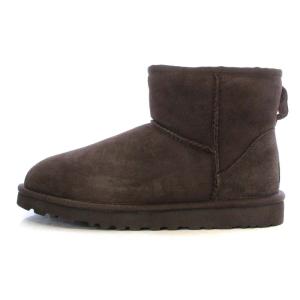 UGG australia W CLASSIC MINI ムートンブーツ ショートブーツ US6 23cm ダークブラウン 5854