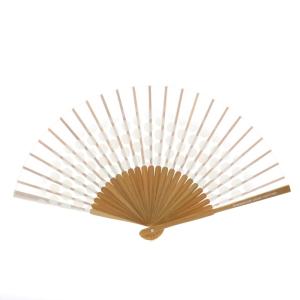 フォンダシオン 扇子 白 ホワイト