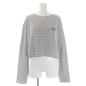 22SS 34628 カットソー ボーダー XS ホワイト