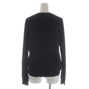 PAUL SMITH ウール 刺繍 ニット カーディガン 長袖 L 黒 ブラック