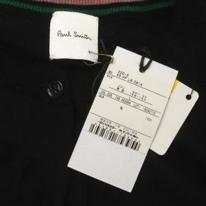 PAUL SMITH ウール 刺繍 ニット カーディガン 長袖 L 黒 ブラック