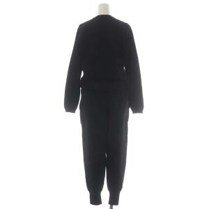 MADISONBLUE 22AW JUMPSUITS パールボタン ジャンプスーツ オールインワン 長袖 M ブラック