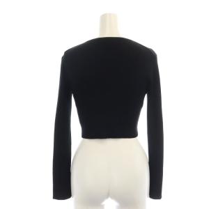 TOCCA BIS BIS ボレロ カーディガン リブニット クロップド 長袖 XS 黒 ブラック