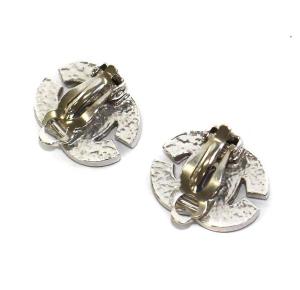 CHANEL ココマーク ビジュー イヤリング シルバーカラー