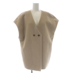 21AW NAPPING SLEEVELESS BOXY TOP ベスト 前開き オーバーサイズ F ベージュ