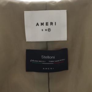 Ameri VINTAGE 21AW NAPPING SLEEVELESS BOXY TOP ベスト 前開き オーバーサイズ F ベージュ