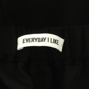 EVERYDAY I LIKE イージーフレアパンツ 38 黒 ブラック